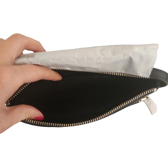 NWT Zadig & Voltaire Crossbody Bag Black Leather Stella Wings Zipper Shoulder - Picture 8 of 16